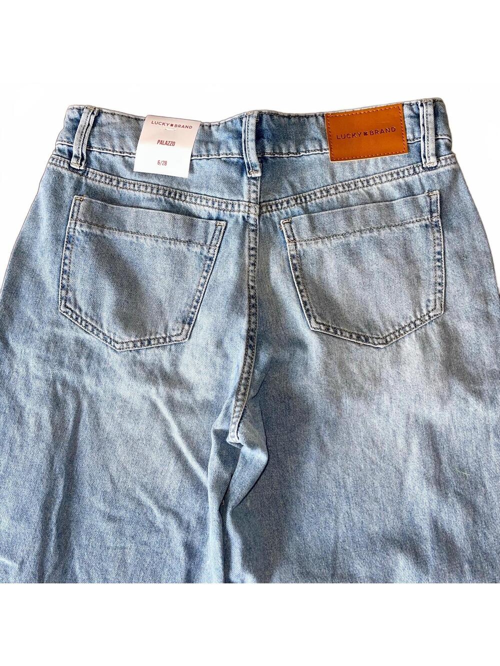 Lucky Brand Palazzo jeans 28 light wash wide leg jeans NWT - Picture 10 of 11